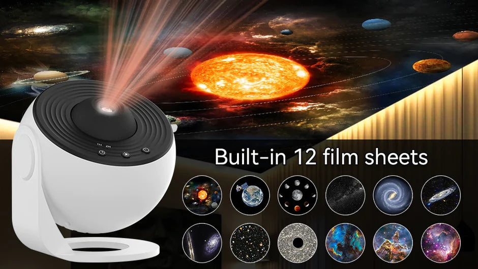 12 in 1 Night Light Galaxy Projector Starry Sky 360° Rotate Jwere™