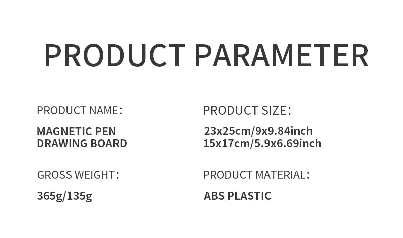 Magnetic Pen Drawing Board Children's Magnetic Pen  Baby Drawing Board Girls Educational Toy